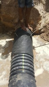 Repaired Drain Pipe