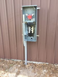 External meter prior to hookup