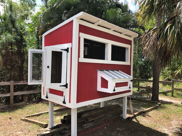 Nest box installed - also installed trim for front windows.